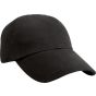 Result Heavy brushed cotton low profile cap black