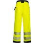 Korntex EOS Hi-Vis workwear trousers with printing areas Signal yellow / Black