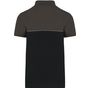WK Designed To Work Polo bicolore écoresponsable manches courtes unisexe black/dark_grey