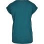 Build Your Brand Ladies Extended Shoulder Tee teal