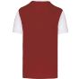 ProAct Maillot manches courtes bicolore unisexe garnet/white