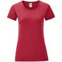 fruit of the loom Ladies Iconic 150 T rouge_chine