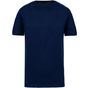 Kariban T-shirt bio col à bords francs manches courtes homme navy