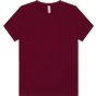 Bella Women's relaxed jersey short sleeve tee maroon