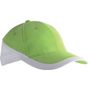K-up Racing - casquette bicolore 6 panneaux lime/white