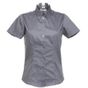 kustom kit Ladies Corporate Oxford Blouse charcoal