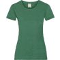 fruit of the loom Ladies Valueweight T heather green