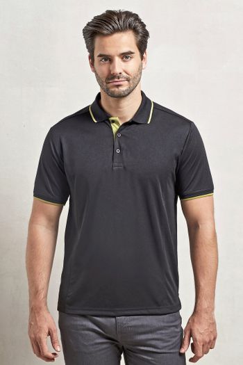 Image produit Polo Coolchecker® contrasté pour homme