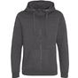 AWDis Just Hoods Graduate Heavyweight Zoodie charcoal