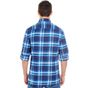 Burnside Woven Plaid Flannel Shirt blue/white_checked