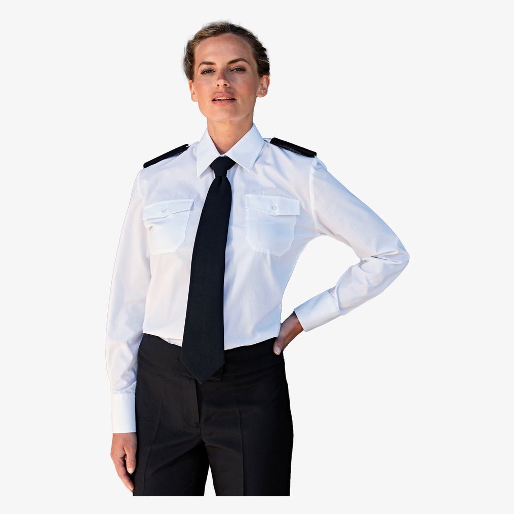 Chemise pilote à manches longues pour femme Premier