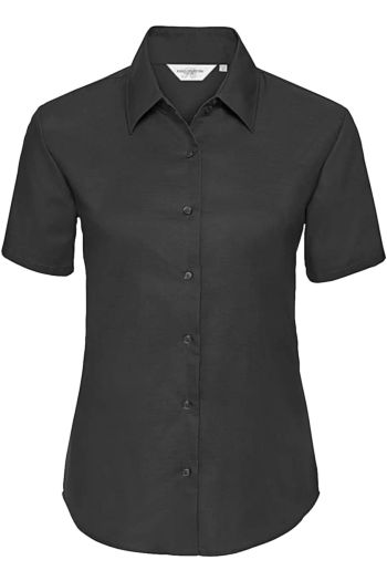 Image produit Chemise Oxford cintrée manches courtes femme