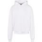 Build Your Brand Ultra Heavy Cotton Box Hoody white