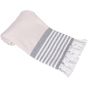 A&R Serviette Rhodos Hamamzz® en éponge Sand / White / Black