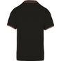 Kariban Polo maille piquée manches courtes homme black/red/white