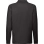 fruit of the loom Kids 65/35 long sleeve polo black