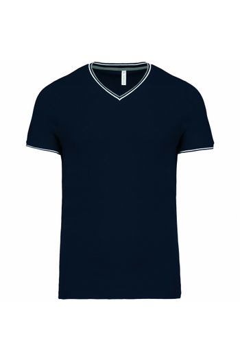 Image produit T-shirt maille piquée col V homme