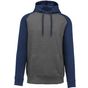 ProAct Sweat-shirt capuche bicolore adulte grey_heather/sporty_navy