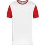 ProAct Maillot manches courtes bicolore unisexe - white/sporty_red - XL