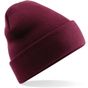 Beechfield Bonnet Original à revers burgundy