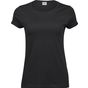 Tee Jays Women's roll-up tee black