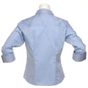 kustom kit Oxford Blouse with 3/4 Sleeves light_blue