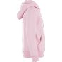 Build Your Brand Kids Fluffy Zip Hoody Soft pink