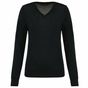 Kariban Premium Pull Mérinos col V femme black