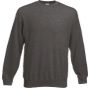 fruit of the loom Classic set-in sweat dark heather grey