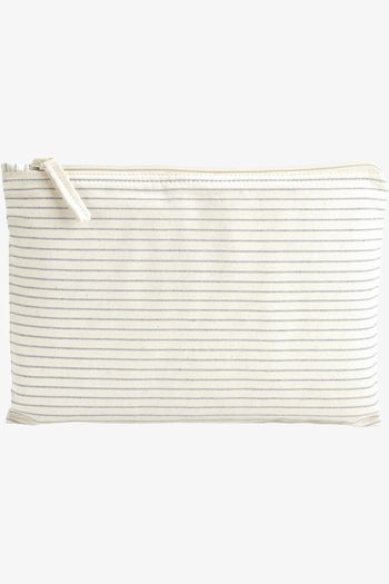 Image produit Pochette à accessoires bio rayée