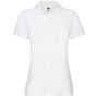fruit of the loom Premium Polo Lady-Fit white