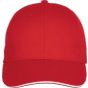 K-up Casquette Baseball avec sandwich - 6 panneaux red/white
