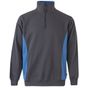 Velilla Sweat bicolore zippé grey/sky_blue