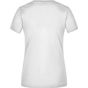 James&Nicholson Ladies´ Slim Fit V-T white