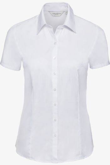 Image produit Ladies’ short sleeve tailored herringbone shirt