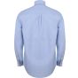 Henbury Men's modern long sleeved oxford - classic fit blue