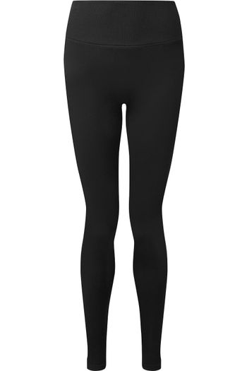 Legging plissé en tissu recyclé Tridri® femme - Black