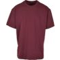 Build Your Brand Heavy Oversize Tee cherry