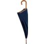 Kimood Parapluie mât en bois navy/beige