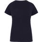 Kariban T-shirt col V manches courtes femme navy