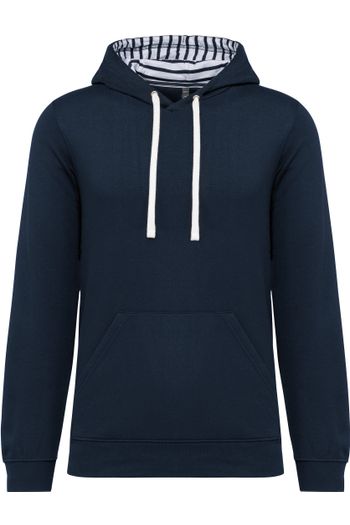 Image produit Sweat-shirt à capuche contrastée à motifs unisexe