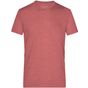 James&Nicholson Men's Heather T-Shirt red_melange
