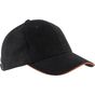 K-up Orlando - Casquette 6 panneaux black/orange