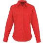 Premier Chemisier popeline à manches longues pour femme red