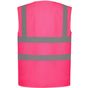 Yoko Gilet haute visibilité à maille ajourée recyclée pink