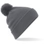 Beechfield Bonnet pompon original gris graphite