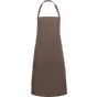 karlowsky Bib apron basic with buckle and pocket light_brown