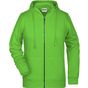 James&Nicholson Ladies´ Zip-Hoody lime_green