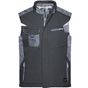 James&Nicholson Craftsmen Softshell Vest -STRONG- black/carbon