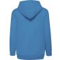 fruit of the loom Kids classic hooded sweat jacket azure blue